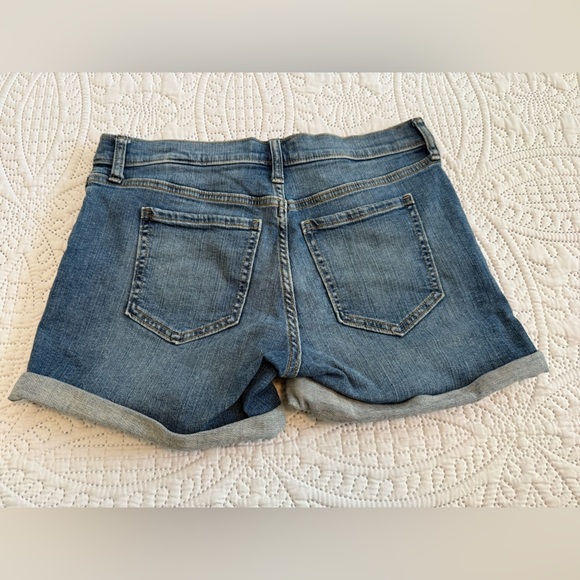 Banana Republic Blue Jean Shorts with Cuffed Hems - Picture 2 of 5